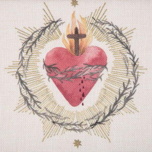 Lienzo para bordar Sagrado Corazón de Jesús