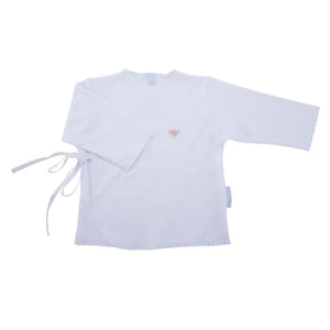 Chambrita Cruzada manga larga Flor Bordado a Mano