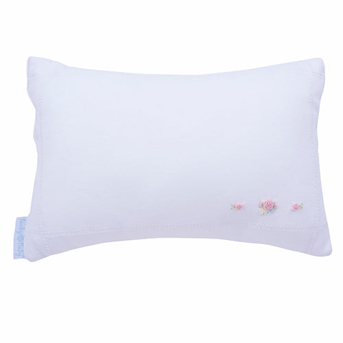 Almohada niña con Florcitas Bordadas a Mano