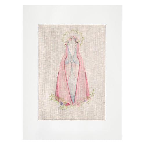 Lienzo para bordar Virgencita