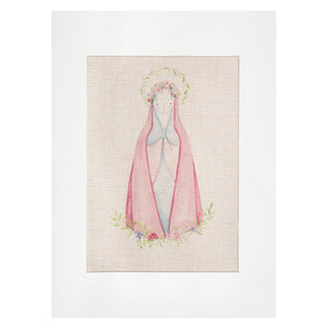 Lienzo para bordar Virgencita