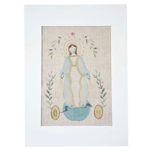 Lienzo para bordar Virgen de Los Rayos