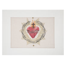 Cargar imagen en el visor de la galería, Lienzo para bordar Sagrado Corazón de Jesús