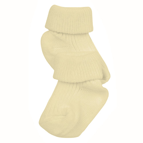 Calcetín amarillo recién nacido