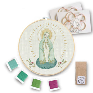 Mini Kit para bordar Virgen de Fátima