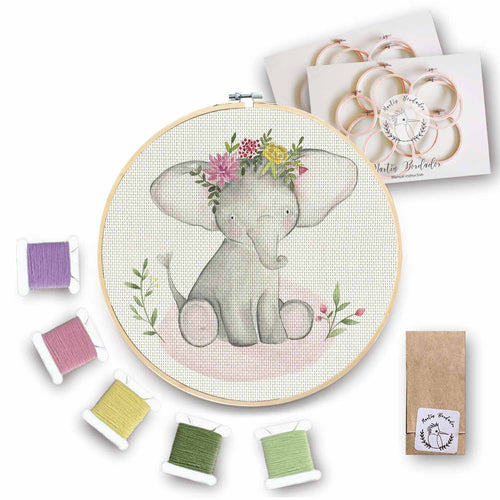 Mini Kit para bordar Elefanta