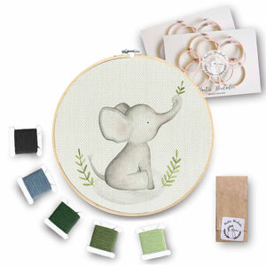 Mini Kit para bordar Elefante