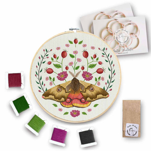 Mini Kit para bordar Mariposa 4 Ojos