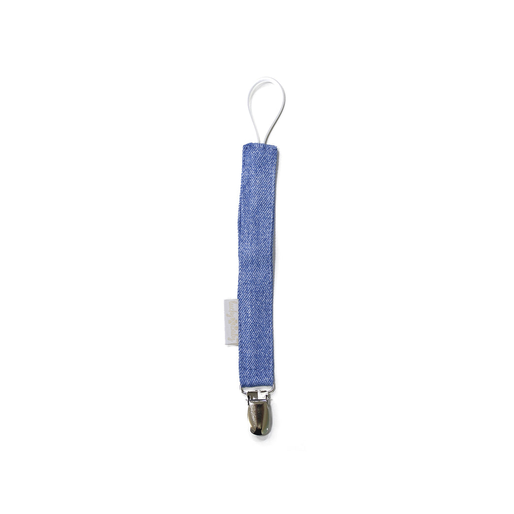 Porta Chupetes Jeans Celeste Upcycling